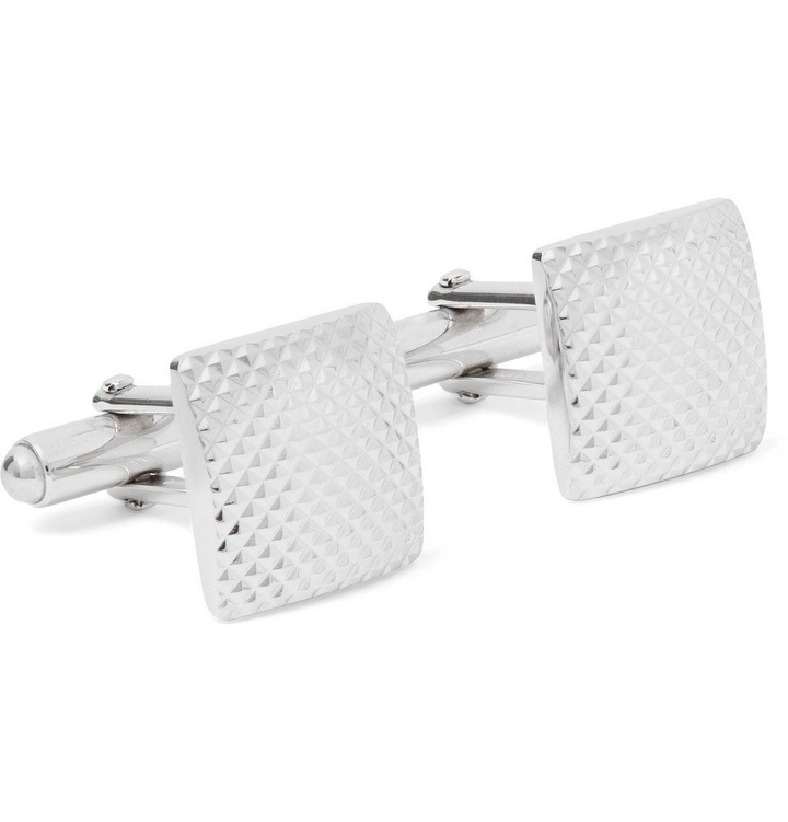 Photo: Lanvin - Rhodium-Plated Cufflinks - Silver