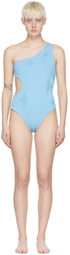 Chet Lo SSENSE Exclusive Blue Twilight One-Piece Swimsuit
