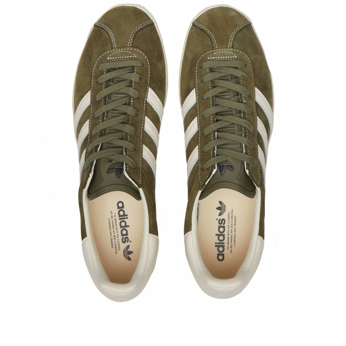 Adidas Gazelle 85 Sneakers in Olive Strata/Chalk White adidas