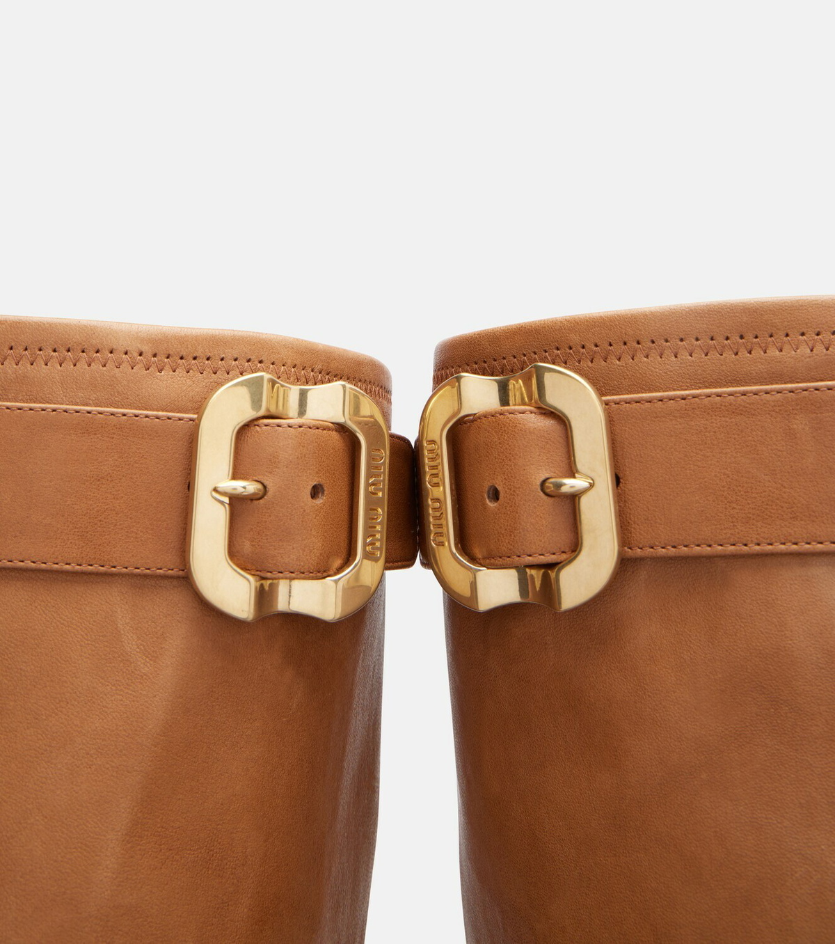 Miu Miu Leather knee-high boots