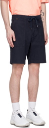 BOSS Navy Regular-Fit Shorts