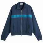 Lanvin Men's Curb Zipped Track Jacket in Petrol Blue