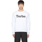 MSGM White Turbo Sweatshirt