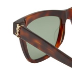 Saint Laurent Sunglasses Women's Saint Laurent SL M106 Sunglasses in Havana/Green
