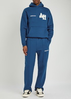 Annie Hood College Hooded Cotton Sweatshirt Navy