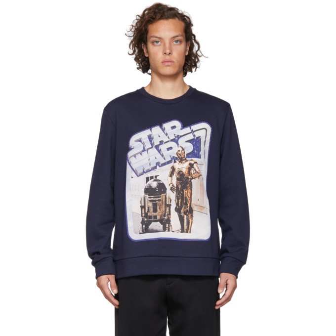 Photo: Etro Navy Star Wars Edition Droids Sweatshirt