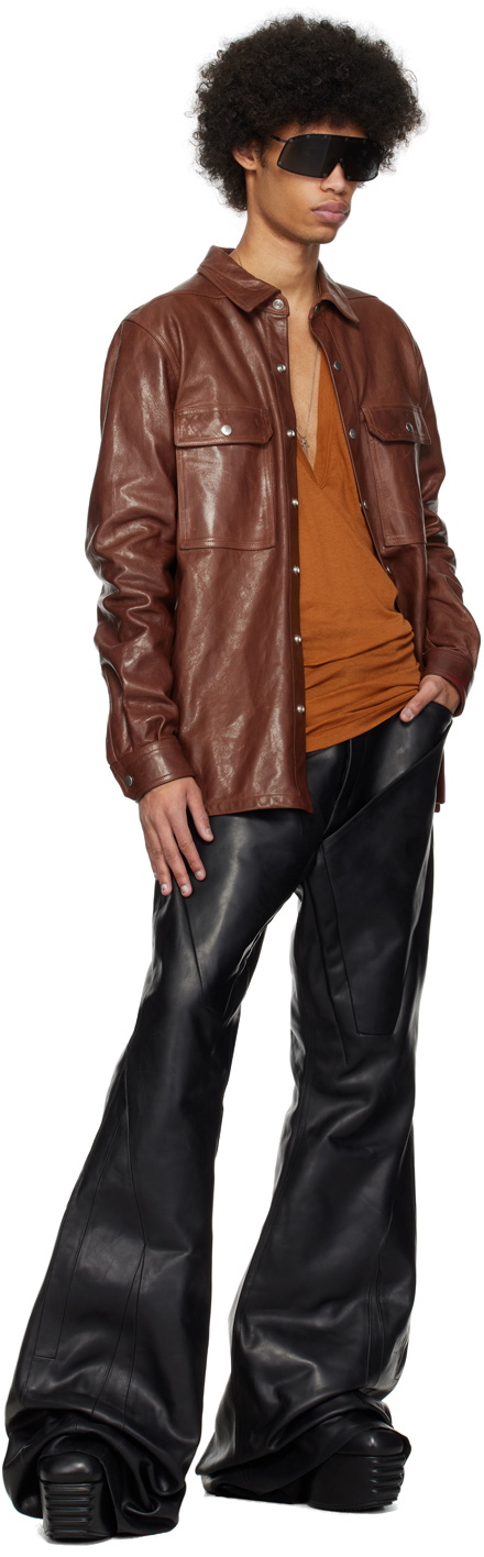 ジャケット・アウター RickOwens LIDO 22SS BRAD LEATHER BOXY JK Brad leather jacket in black - Rick Owens | Mytheresa