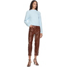 Tibi Blue Fondue Crewneck Sweater