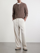 A Kind Of Guise - Samurai Straight-Leg Linen and Silk-Blend Drawstring Trousers - Neutrals