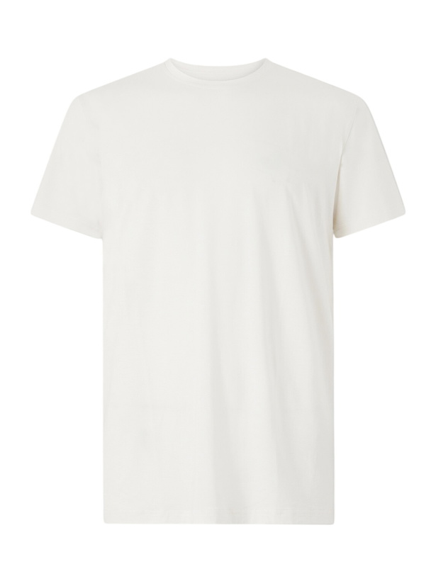 Photo: Derek Rose - Basel Stretch-Jersey T-Shirt - Neutrals