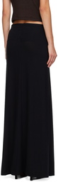 LESET Black Lauren Maxi Skirt