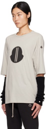 Rick Owens Taupe Moncler Edition Level T-Shirt