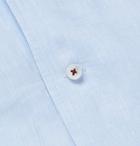 Loro Piana - Andre Slub Linen Shirt - Blue