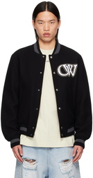 Off-White Black Insulated Bomber Jacket