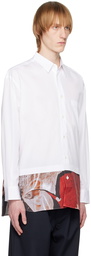 Comme des Garçons Homme White Typewriter Shirt