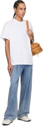 WOOYOUNGMI White 3D Coral Back Logo T-shirt