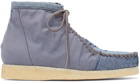 By Walid Blue Anka Desert Boots