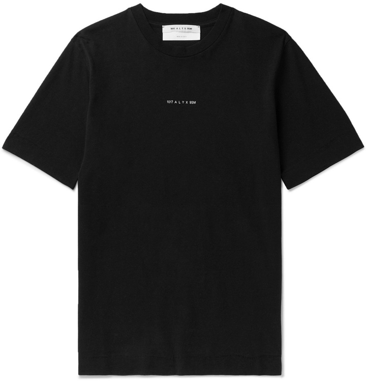 Photo: 1017 ALYX 9SM - Logo-Print Cotton-Jersey T-Shirt - Black