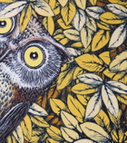 Fornasetti Civette silk and cotton-blend cushion