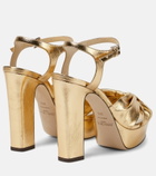 Jimmy Choo - Heloise 120 leather platform sandals