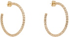 Amina Muaddi Gold Cameron Hoop Large Earrings