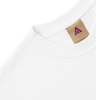 Nike - ACG NRG Logo-Embroidered Cotton-Jersey T-Shirt - White