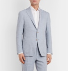 Canali - Kei Slim-Fit Unstructured Linen and Wool-Blend Suit Jacket - Blue