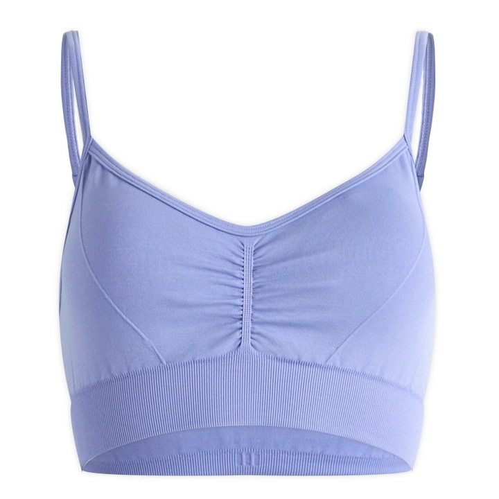 Photo: TALA Women's Sculpt Seamless Ruched Bra - Presented by END. in Aster Blue