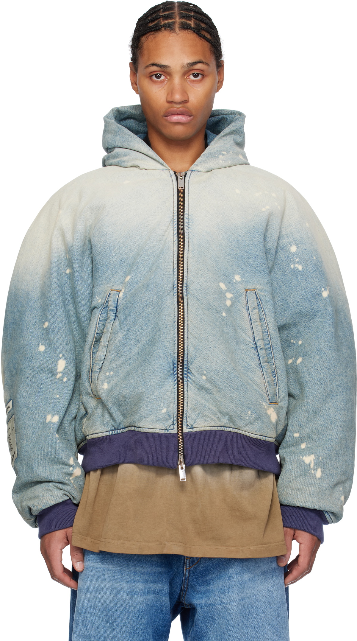 【Reputation studios】セットアップ対応 Workwear Denim Hoodie Workwear Denim Hoodie