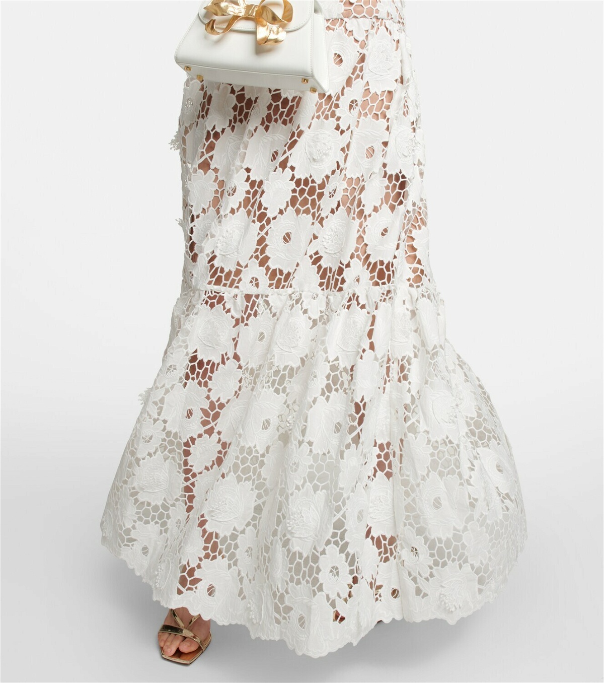 Self-Portrait Floral lace maxi dress