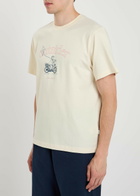 Forét Printed Cotton T-shirt Beige