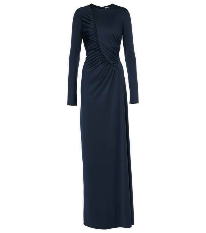 Photo: Victoria Beckham Asymmetric ruched jersey gown