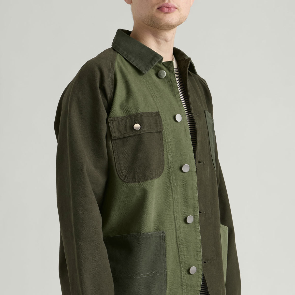 Service Works Men's Patchwork Coverall 2.0 Jacket in Green