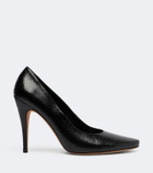JUDE Jerry snake-effect leather pumps