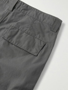 Stone Island - Ghost Tapered Logo-Appliquéd Cotton Cargo Trousers - Gray