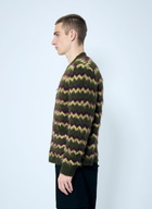 Brain Dead Zig Zag Striped Cardigan