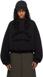 Fear of God ESSENTIALS Black Bonded Hoodie