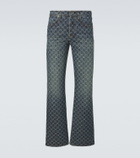 Gucci GG jacquard flared jeans