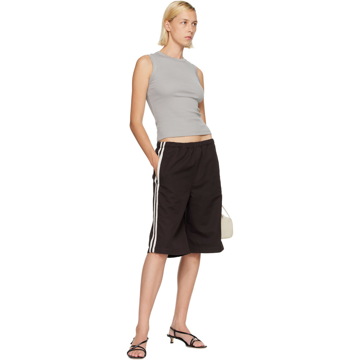 Citizens of Humanity Brown Anais Pull On Track Shorts
