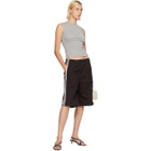 Citizens of Humanity Brown Anais Pull On Track Shorts