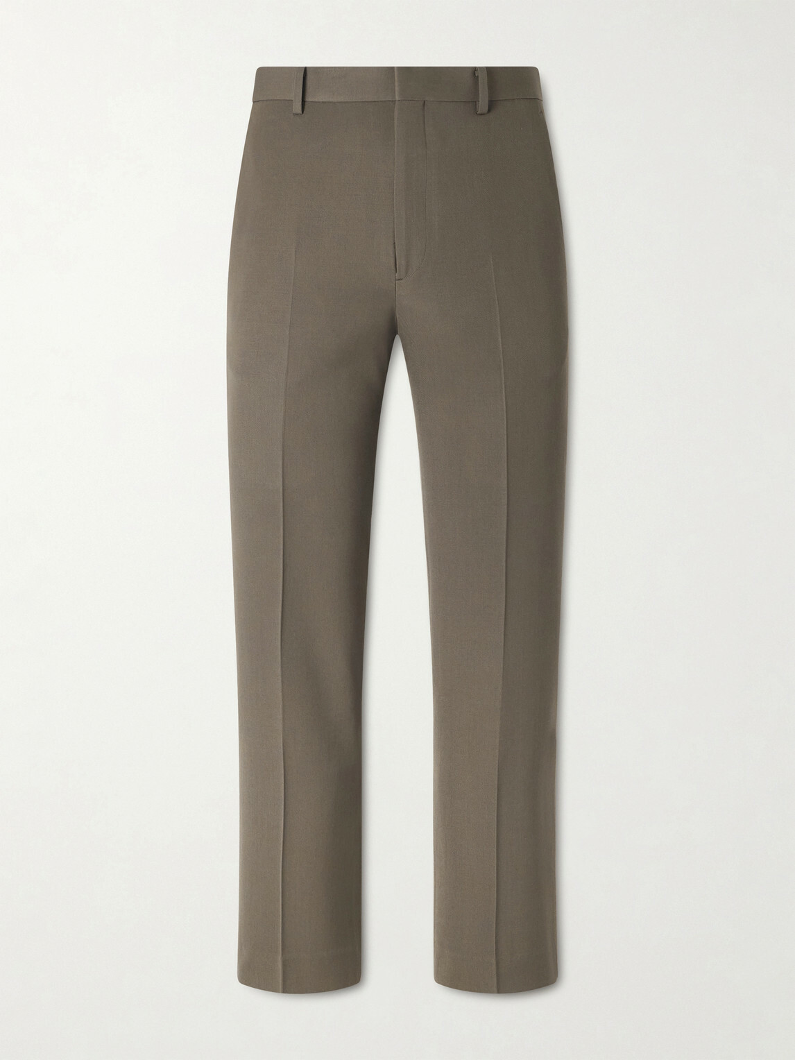 Auralee - Straight-Leg Wool-Gabardine Trousers - Brown
