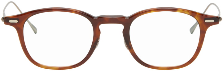Photo: YUICHI TOYAMA. Tortoiseshell & Gold Kikusui Glasses