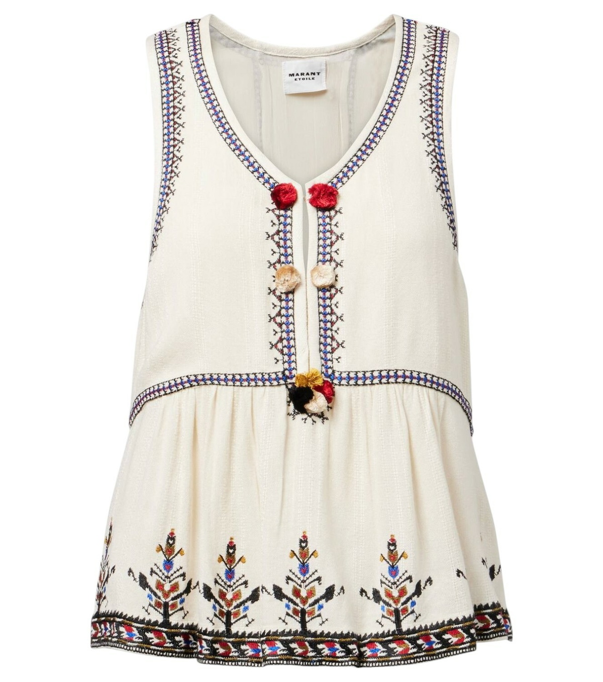 Isabel Marant Etoile Multicolor Floral Jewel Turtleneck Isabel Marant Etoile Multicolor Floral Jewel Turtleneck