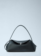 Toteme T-Lock Grained-Leather Shoulder Bag