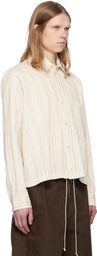 Camiel Fortgens Beige & White Basic Shirt