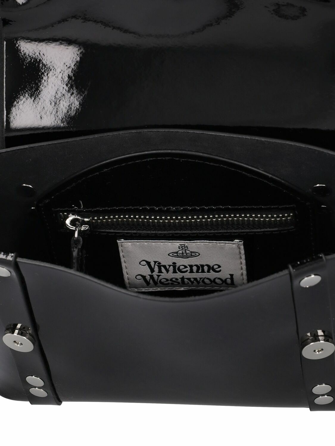 VIVIENNE WESTWOOD - Kim Patent Leather Crossbody Bag