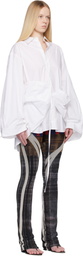 Ottolinger White Liberated Double Shirt Minidress