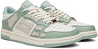 AMIRI SSENSE Exclusive Green & White Skell Top Low Sneakers