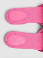 GUCCI 10mm Interlocking G Canvas Slide Sandals