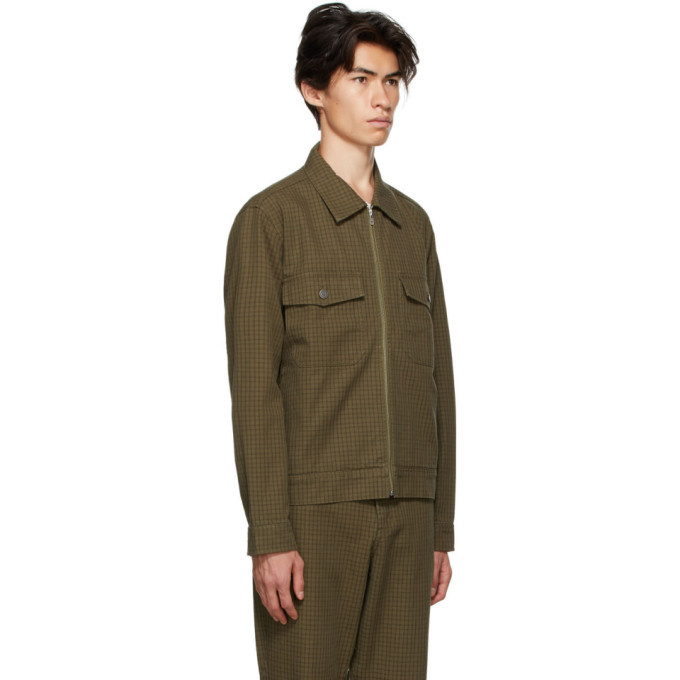 Stussy Green Check Garage Jacket Stussy